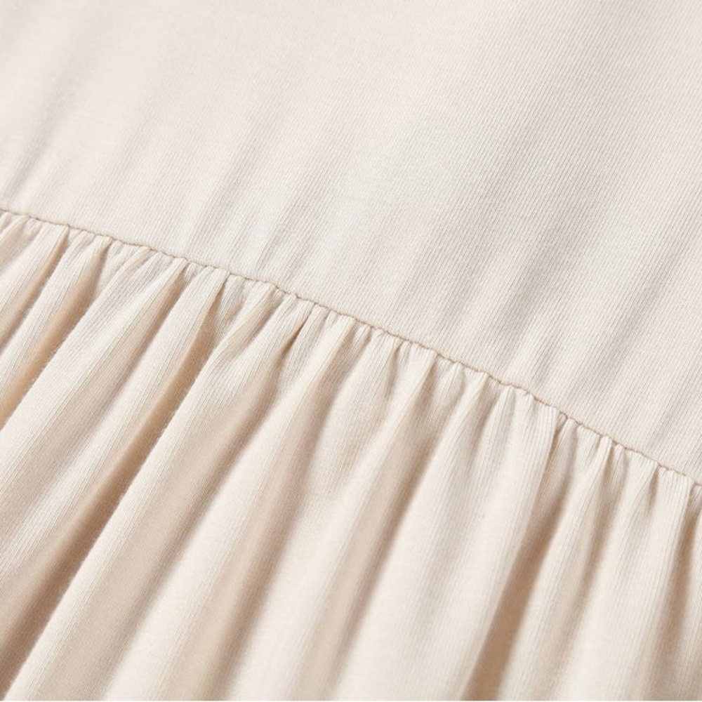 Cream Bamboo Sleeveless Buttoned Jumpsuit - Picture 4 of 8